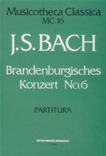 J. S. Bach - Brandenburgisches Konzert No. 16 - Partitura