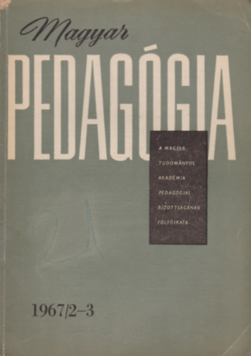 Magyar pedaggia 1967/2-3