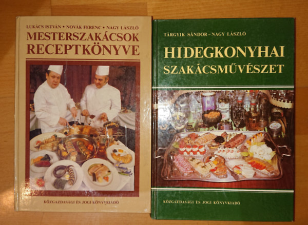 2 db szakcsknyv: Mesterszakcsok receptknyve+HIdegkonyhai szakcsmvszett