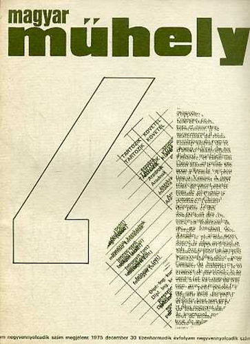 Magyar Mhely 1975 december (13. vf. 48. szm)