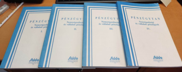 Sulyok-Pap Mrta  Saldo (szerk.) - Pnzgyek I-IV.: Nemzetgazdasgi s vllalati pnzgyek