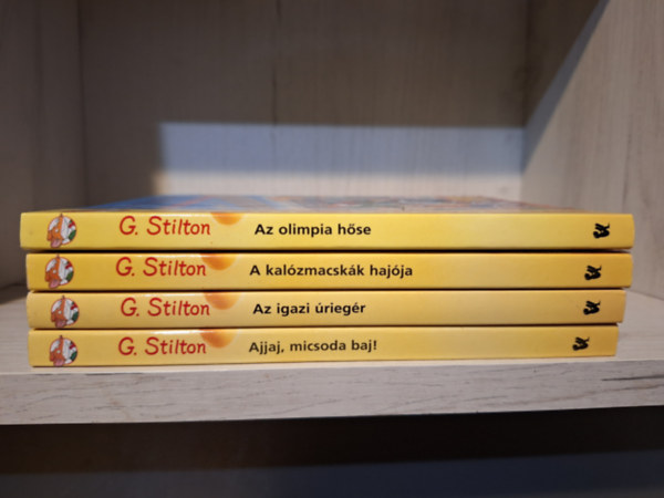 Geronimo Stilton - 4 ktet: Az olimpia hse + A kalzmacskk hajja + Az igazi riegr + Ajjaj, micsoda baj!