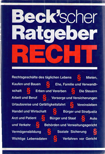 Dr. Rainer Stephan  (Red.) - Beck'scher Ratgeber Recht