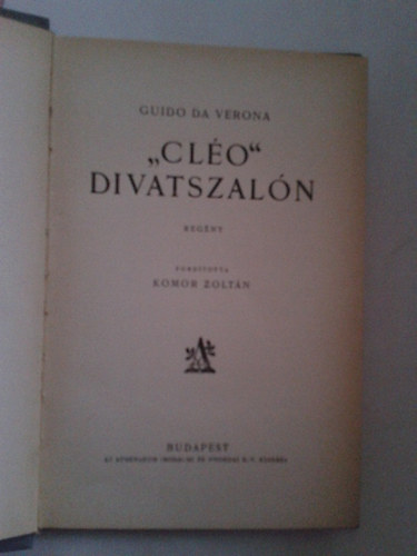 Guido Da Verona - "Cléo" Divatszalón