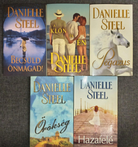 Danielle Steel - (5db) Danielle Steel romantikus könyvcsomag: Becsüld önmagad! / A klón és én / Pegazus / Örökség / Hazafelé