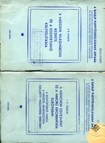 I.F. Ivasin - A Szk(b)P P�rtf�iskol�j�nak anyaga (k�zirat)