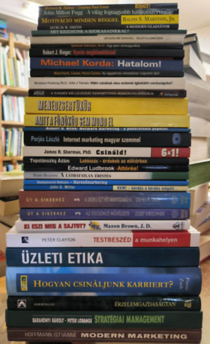 31 db munkahelyi + gazdasgi + marketing + vllalkozs tmj knyvcsomag