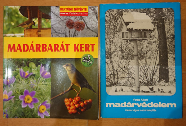 Drexler Szilrd Dr Vertse Albert - 2 db madrbart knyv: Madrvdelem, Madrbart kert