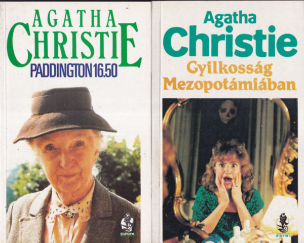 Agatha Christie - 2 db. Eurpa krimi (Paddington 16.50 + Gyilkossg Mezopotmiban)
