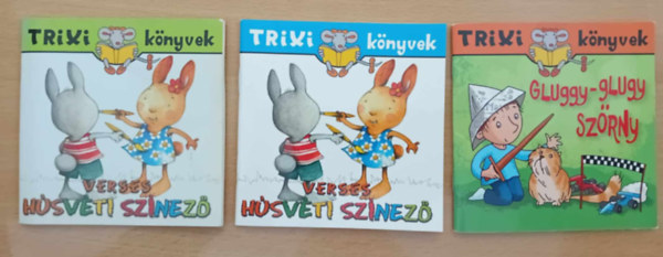 Trixi knyvek 3 db Gluggy-glugy, Hsvti sznezk