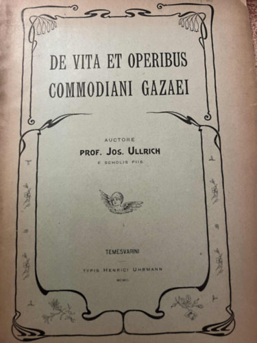 Prof. Jos. Ullrich - De vita et operibus Commodiani Gazaei