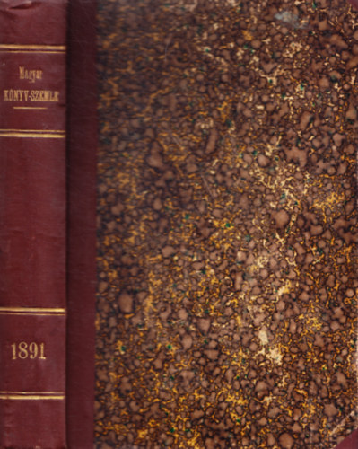 Nemzeti M�zeum - Magyar k�nyvszemle 1891-dik �vi folyam