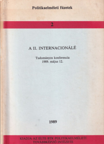 Hask Katalin - A II. internacionl Tudomnyos konferencia 1989. mjus 12.