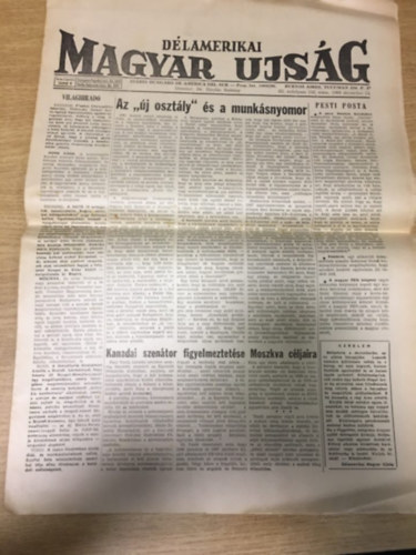 D�lamerikai Magyar Ujs�g - III. �vfolyam 132. sz�m, 1969. december 13.