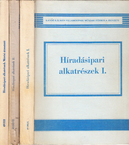 Hradsipari alkatrszek I-II.