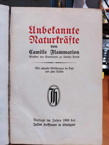 Camille Flammarion - Unbekannte Naturkrfte (Ismeretlen termszeti erk)