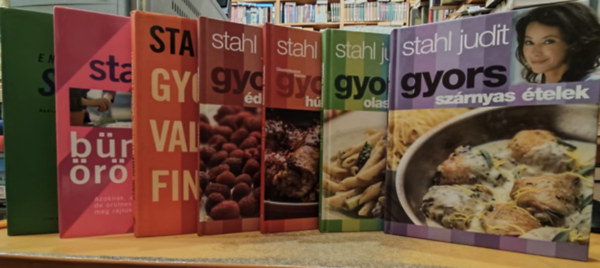 Stahl Judit - 7 db Stahl Judit: B�ntetlen �r�m�k; Enni j�!; Gyorsan, valami finomat!; Gyors �dess�gek; Gyors h�sos �telek; Gyors olaszos t�szt�k; Gyors sz�rnyas �telek