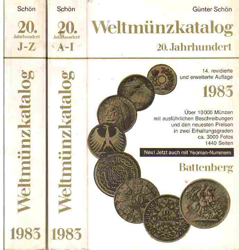Gnter Schn - Weltmnzkatalog 20. Jahrhundert 1983 I-II.