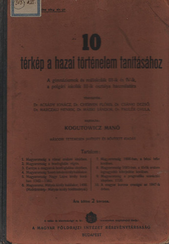 10 T�rk�p a Hazai T�rt�nelem Tan�t�s�hoz