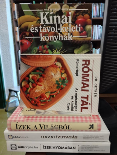 Dr. Oetker Mautner Zsfi-Szll Tams - Gasztronmia knyvcsomag 5 darabos KNYVMENT AJNLAT: Hazai zutazs? zek nyomban, zek a Vilgbl: Egytltelek, Rmai tl , Knai s Tvol- keleti konyhk