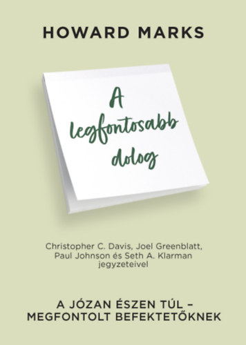 Howard Marks - A legfontosabb dolog