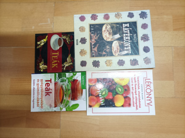 Stephen Blauer, Jacki Baxter Rudi Beiser - 4 k�nyv te�kr�l, k�v�kr�l, levekr�l: Te�k, Te�k gy�gyn�v�nyekb�l �s gy�m�lcs�kb�l, L�k�nyv, Nagy k�v�k�nyv