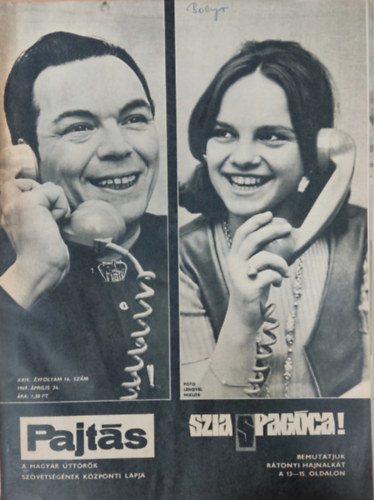 Vasvri Ferenc  (szerk.) - Pajts XXIV. vfolyam 16. szm (1969)