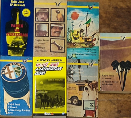 Rejt Jen - 7db Rejt Jen regny - A Lthatatlan Lgi, A tizenngy kartos aut, A Srga Garnizon, Az elveszett cirkl, Bradley Tams visszat, A hrom testr Afrikban, Vanek r Prizsban
