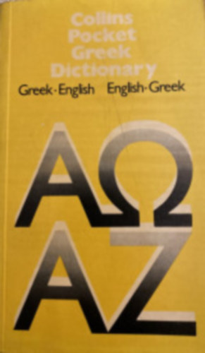Collins Pocket Greek Dictionary /PB/ Greek-English / English-Greek (angol-g�r�g g�r�g-angol sz�t�r)