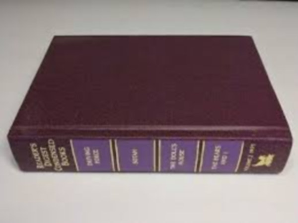 Dick Francis - Naomi Ragen -Evelyn Anthony -Robert Franklin Leslie - DRIVING FORCE, SOTAH, THE DOLLS, The Bears and I by - Reader's Digest Condensed Books (Hajt�er�, A medv�k �s �n, Bab�k)