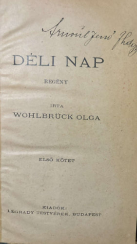 Olga Wohlbrück - Déli nap