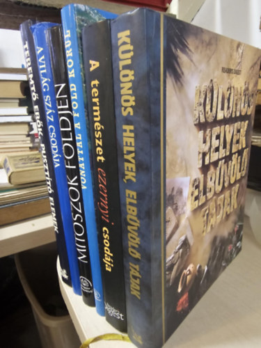 Reader's Digest Association - 6db album, KÖNYVMENTŐ AJÁNLAT: Különös helyek, elbűvölő tájak+ A természet ezernyi csodája+ Vonattal a Föld körül+ Mítoszok földjén+ A világ száz csodája+ Teremtő erők, pusztító elemek