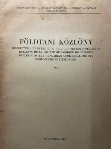 F�ldtani k�zl�ny - Bulletin of the hungarian geological society