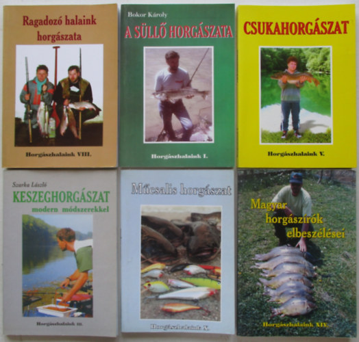 6 db k�tet a Horg�szhalaink sorozatb�l