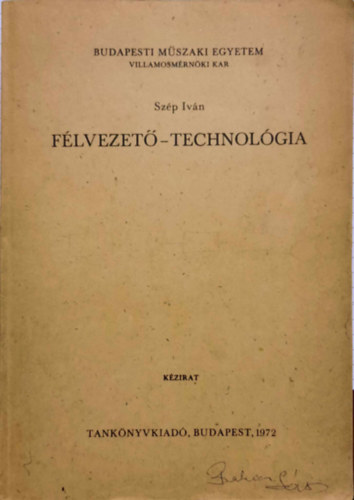Dr. Sz�p Iv�n - F�lvezet�-technol�gia