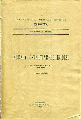 Koch Antal - Erd�ly �-tertiar-echinidjei