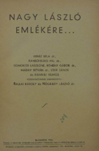 Nagy Lszl emlkre