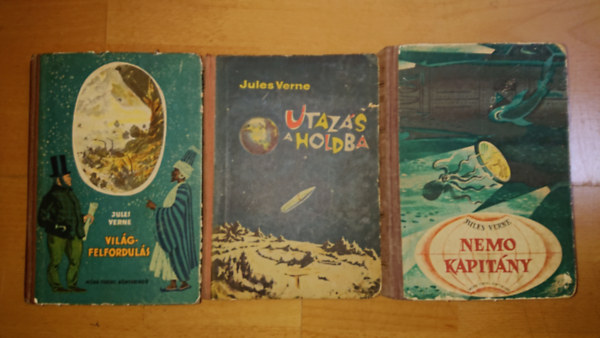 Jules Verne - 3 ktet Jusel Verne-tl: Vilgfelforduls, Utazs a holdba, Nemo kapitny