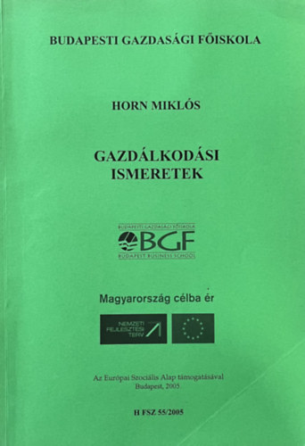 Horn Mikl�s - Gazd�lkod�si ismeretek
