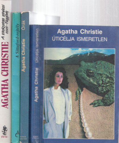 Agatha Christie - 4 db Agatha Christie ktet: ticlja ismeretlen + rk + A Sittaford-rejtly + A titokzatos sylesi eset - Fggny