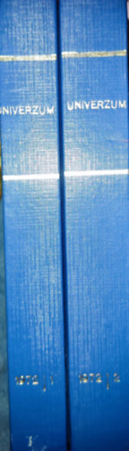 Az Univerzum magazin 1972-es évfolyama két kötetbe kötve