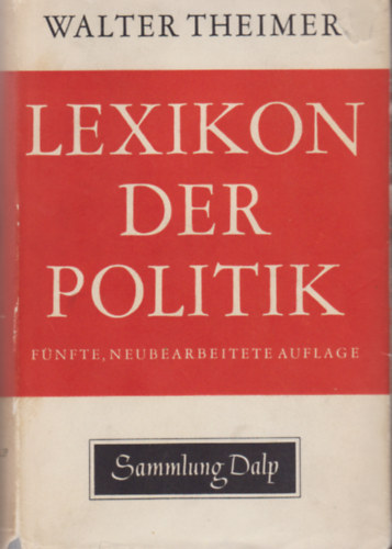 Walter Theimer - Lexikon der Politik