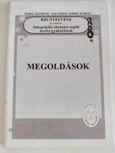Kis nyelv�sz - Megold�sok 8. �vfolyam