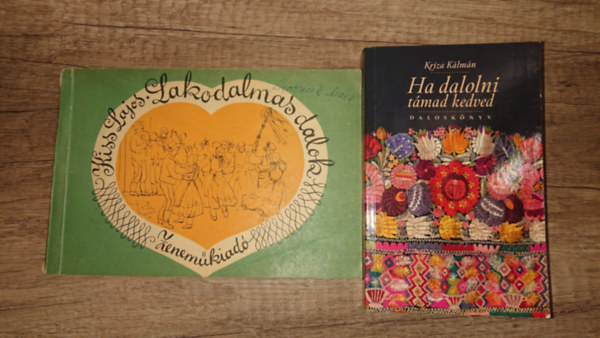 Kiss Lajos Kriza K�lm�n - 2 k�nyv n�t�s kedv�eknek: Ha dalolni t�mad kedvem, Lakodalmas dalok