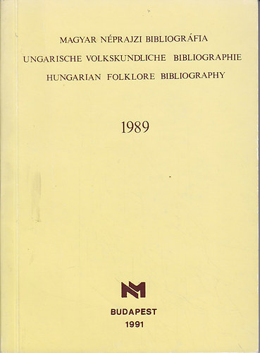 Cserb�k-Kulin-Serf�z�n�... - Magyar n�prajzi bibliogr�fia 1989