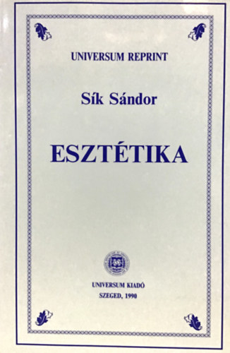 Sk Sndor - Eszttika (Universum Reprint)