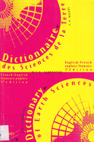 R. W. Fairbridge J.-P. Michel - Dictionary of Earth Sciences (English-French; French-English)