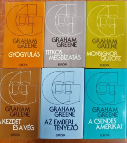 Graham Green - 6db Graham Green:Az emberi tényező,Monsignor Quijote,A csendes amerikai,Gyógyulás,titkos megbízatás,A kezdet és vég