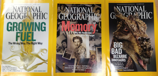 National Geographic 2007 October-November-December (3 db sz�rv�nysz�m)