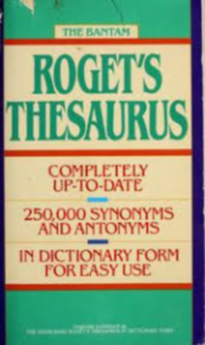Sidney I. Landau  (fszerk.) - The Bantam Collegiate Roget's Thesaurus